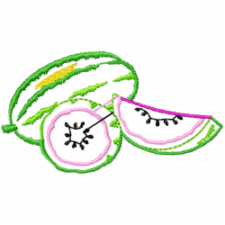 Watermelon Embroidery Design 3 Watermelon Embroidery Design 3